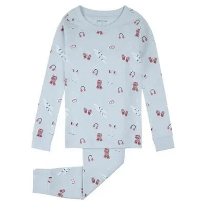 Pyjama ski bleu poudre q64k