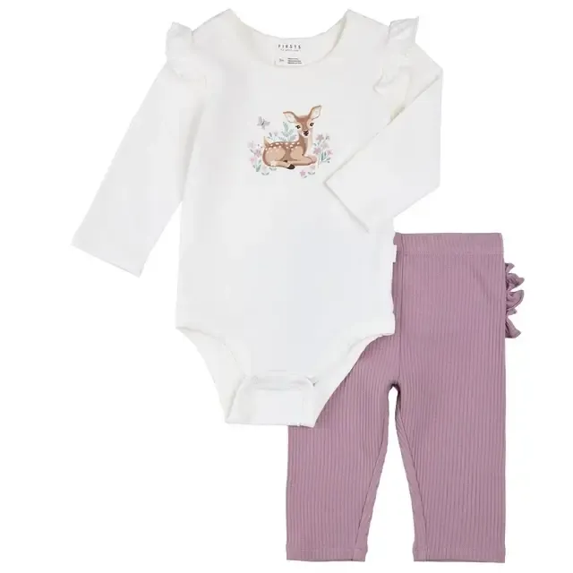 Ensemble cache couche et pantalon mauve e20b