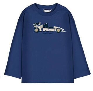 Chandail voiture de course bleu -4019