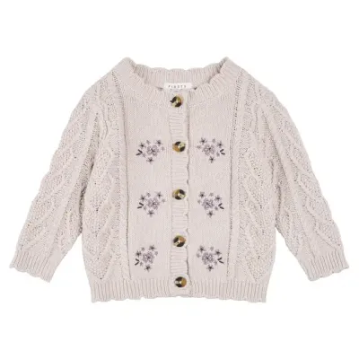 Veste en tricot beige T04B