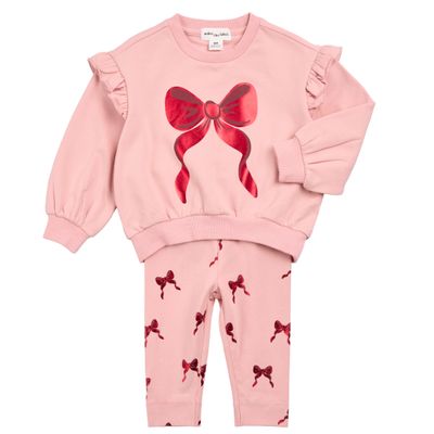 Ensemble boucle rose 02B