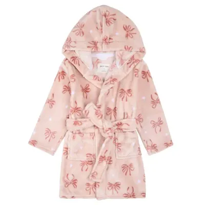 Robe de chambre rose motif de boucles-13K