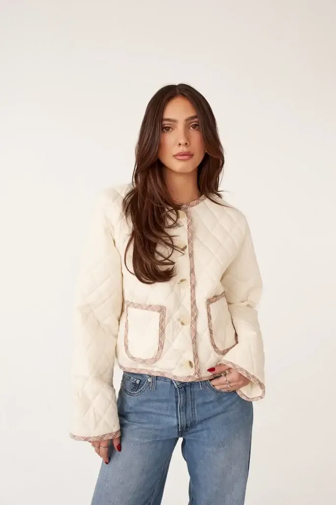 Veste crème à poche - Piper