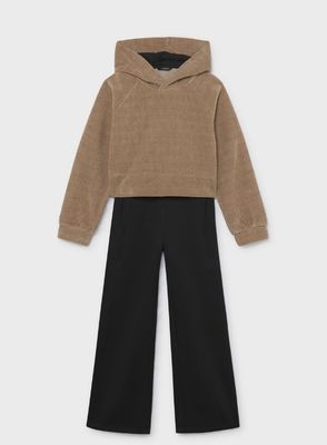Ensemble Tricot caramel -7859