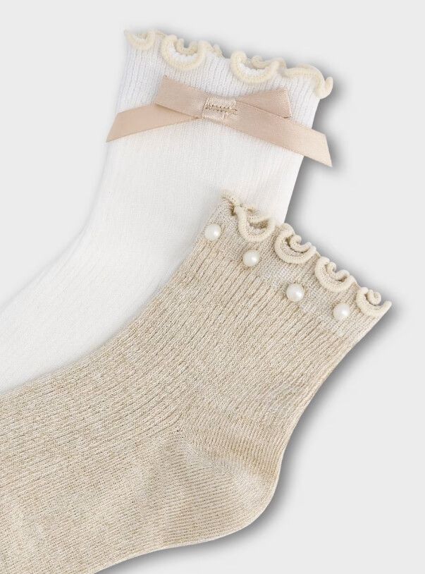 Ensemble de bas beige-10291