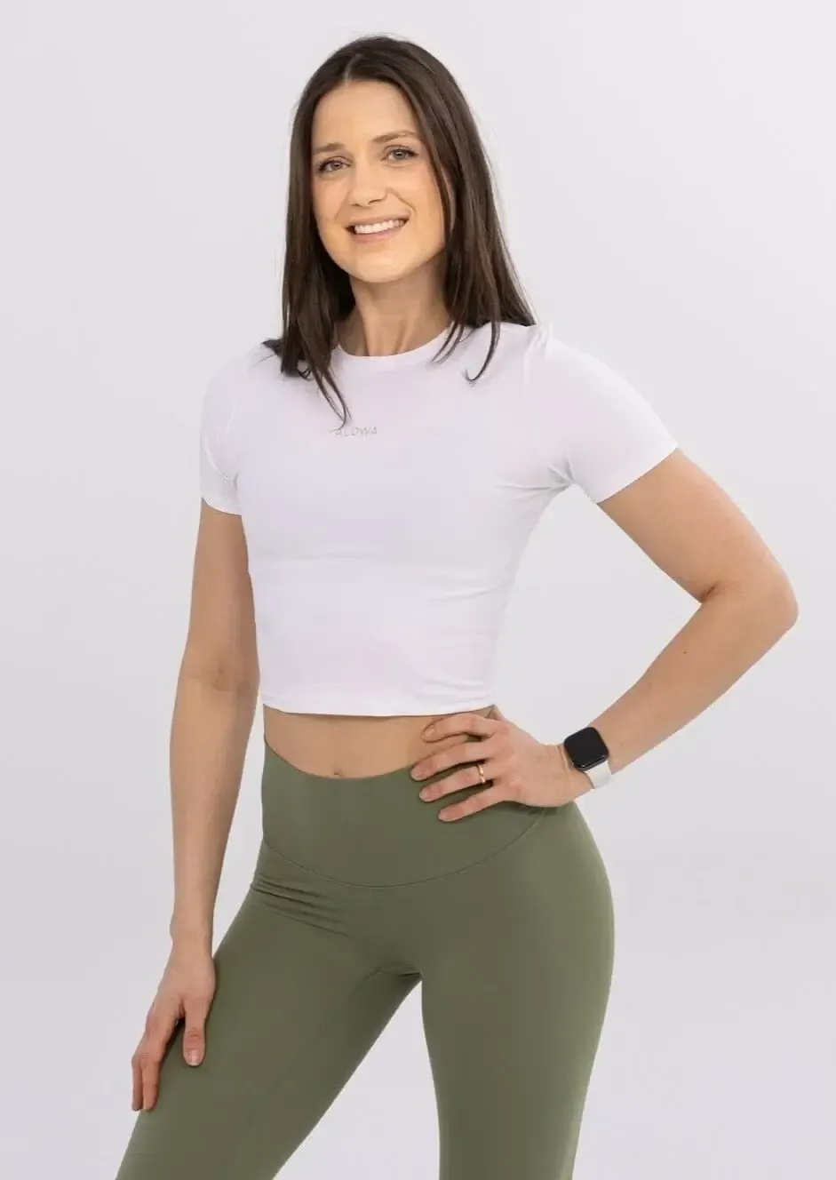 T-shirt court blanc