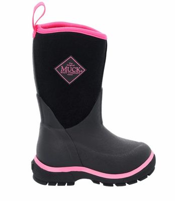 Chaussures muck pour enfants element lilbig noir/rose 401
