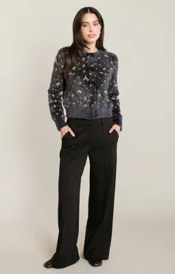 Cardigan à motifs léopard 7271