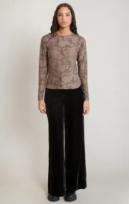 Chandail à motif floral 4025
