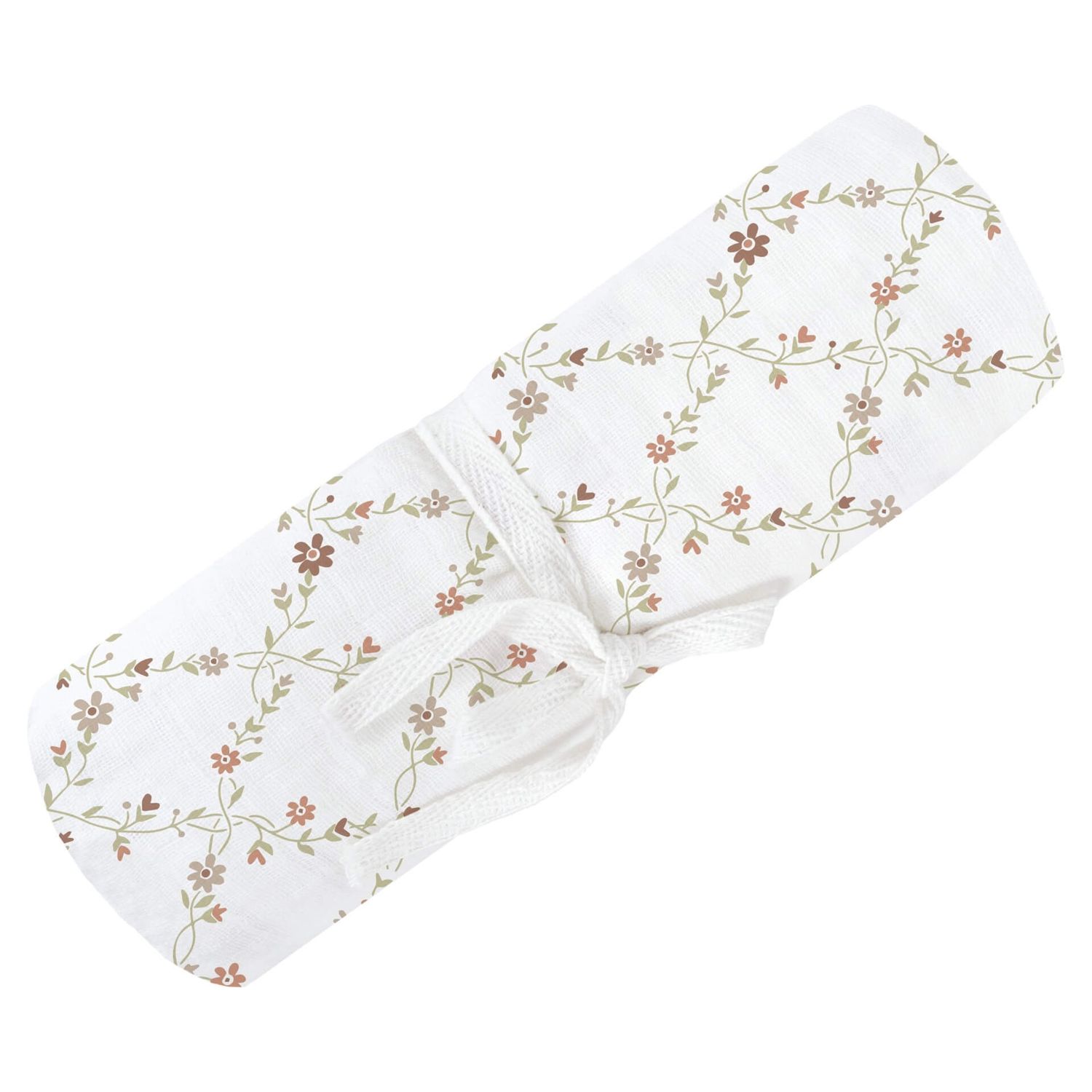 Couverture en mousseline -mini fleurs