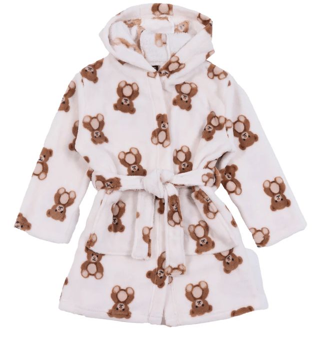 Peignoir en peluche ourson