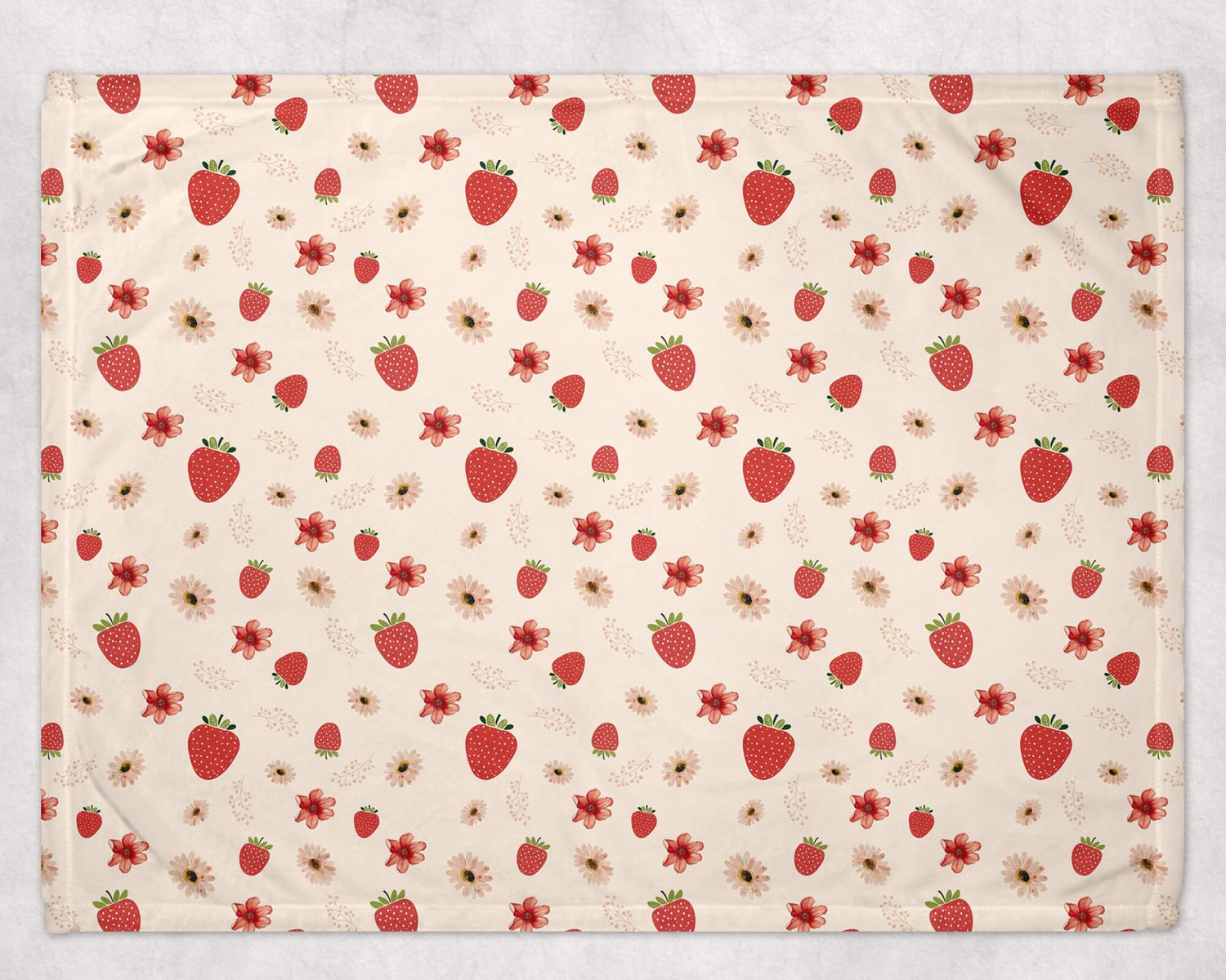 Couverture douce fraise