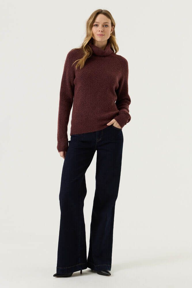 Pull bordeaux 4081