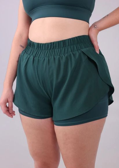 Short de course Megan Deep Pine