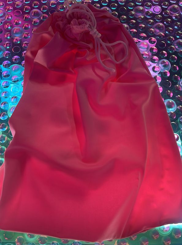 Pink money bag