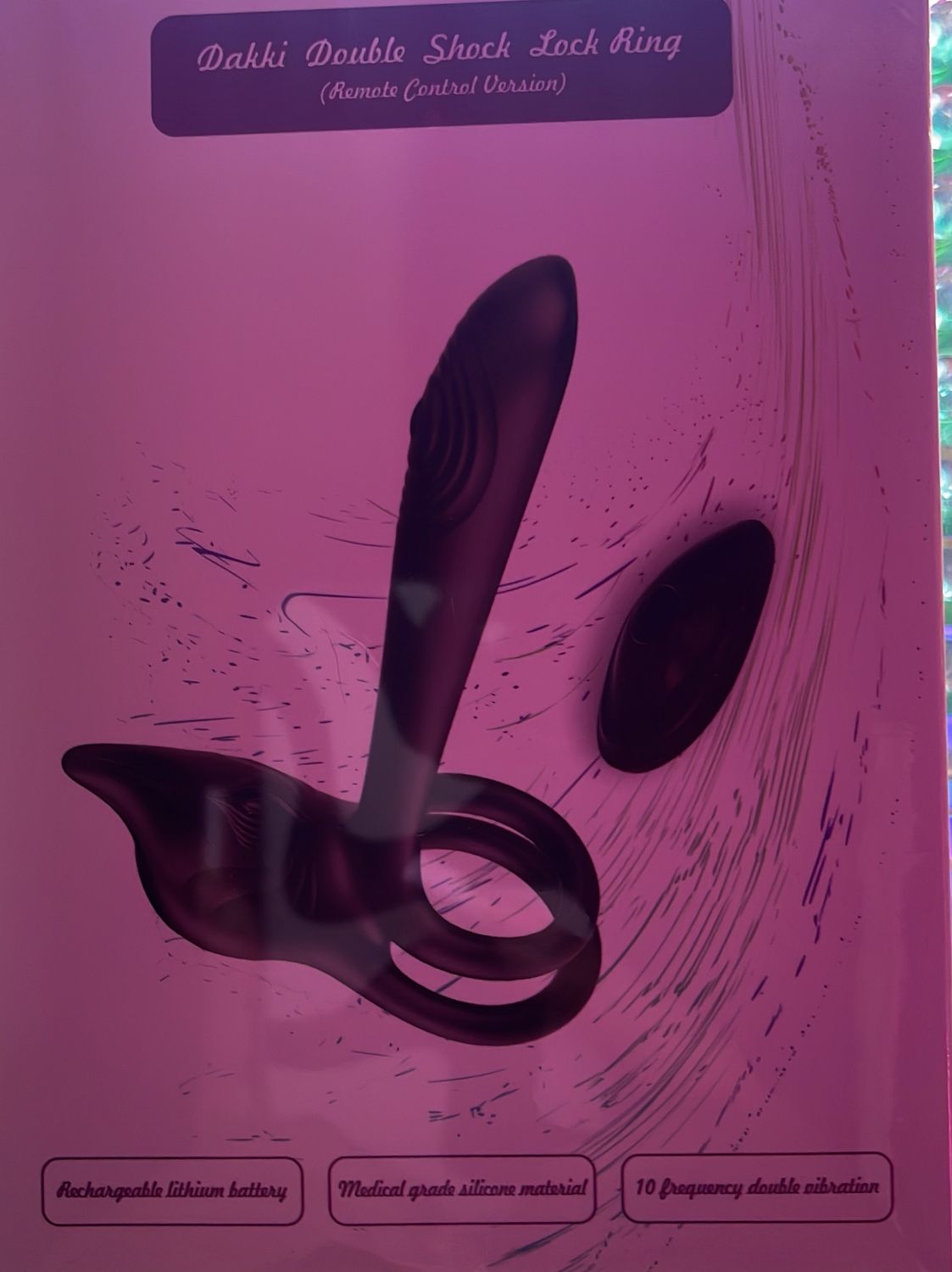 Couples Double Shock Cockring w/Remote