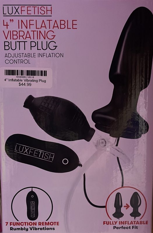 4&quot; Inflatable Vibrating Plug