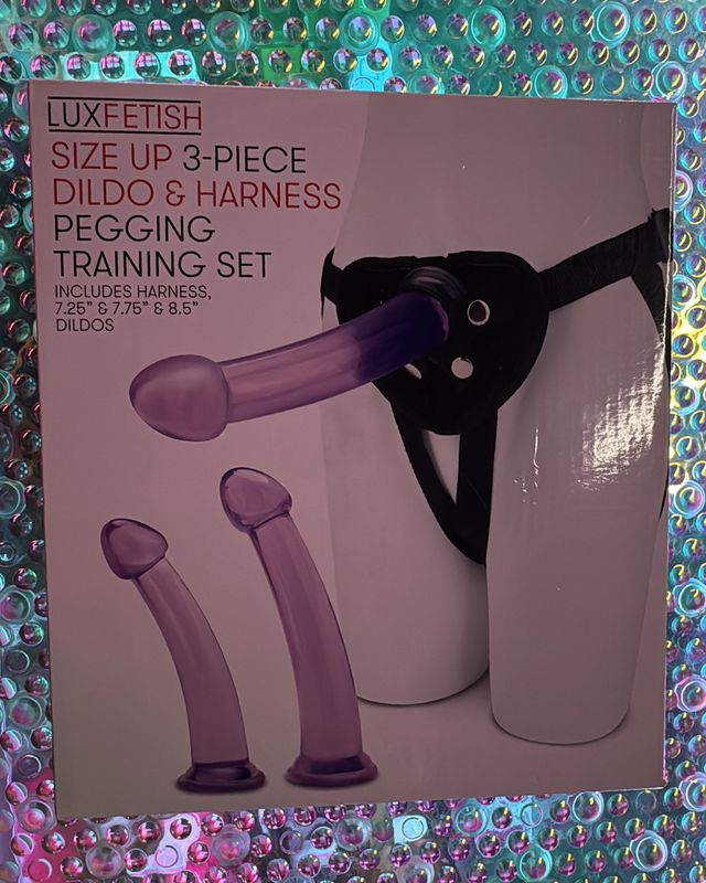 3 Pc Dildo &amp; Harness Pegging Training Set