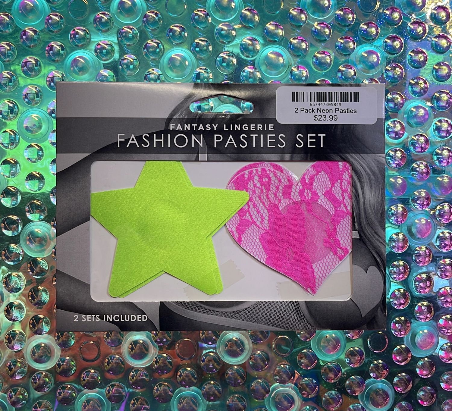 2pk Neon Pasties