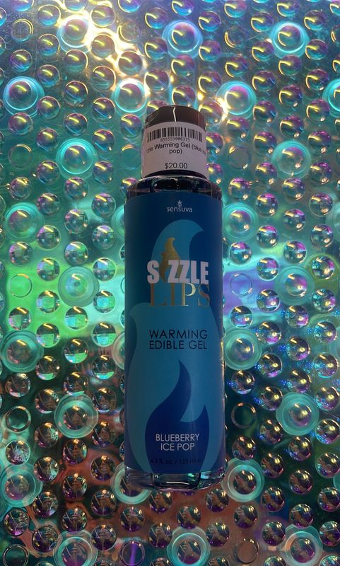 Sizzle Warming Gel &quot;Blue Ice Pop&quot; 4oz