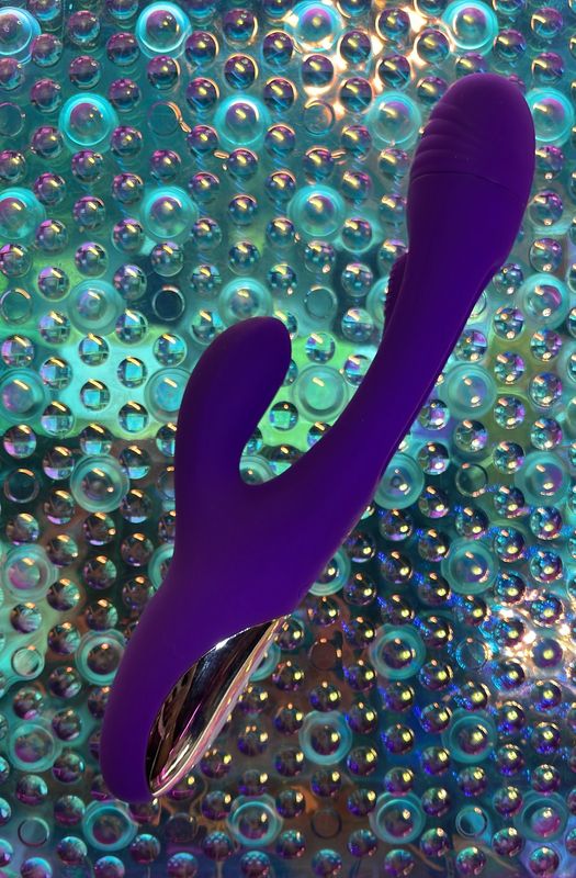 Purple Vibe &amp; Flick w/Dildo