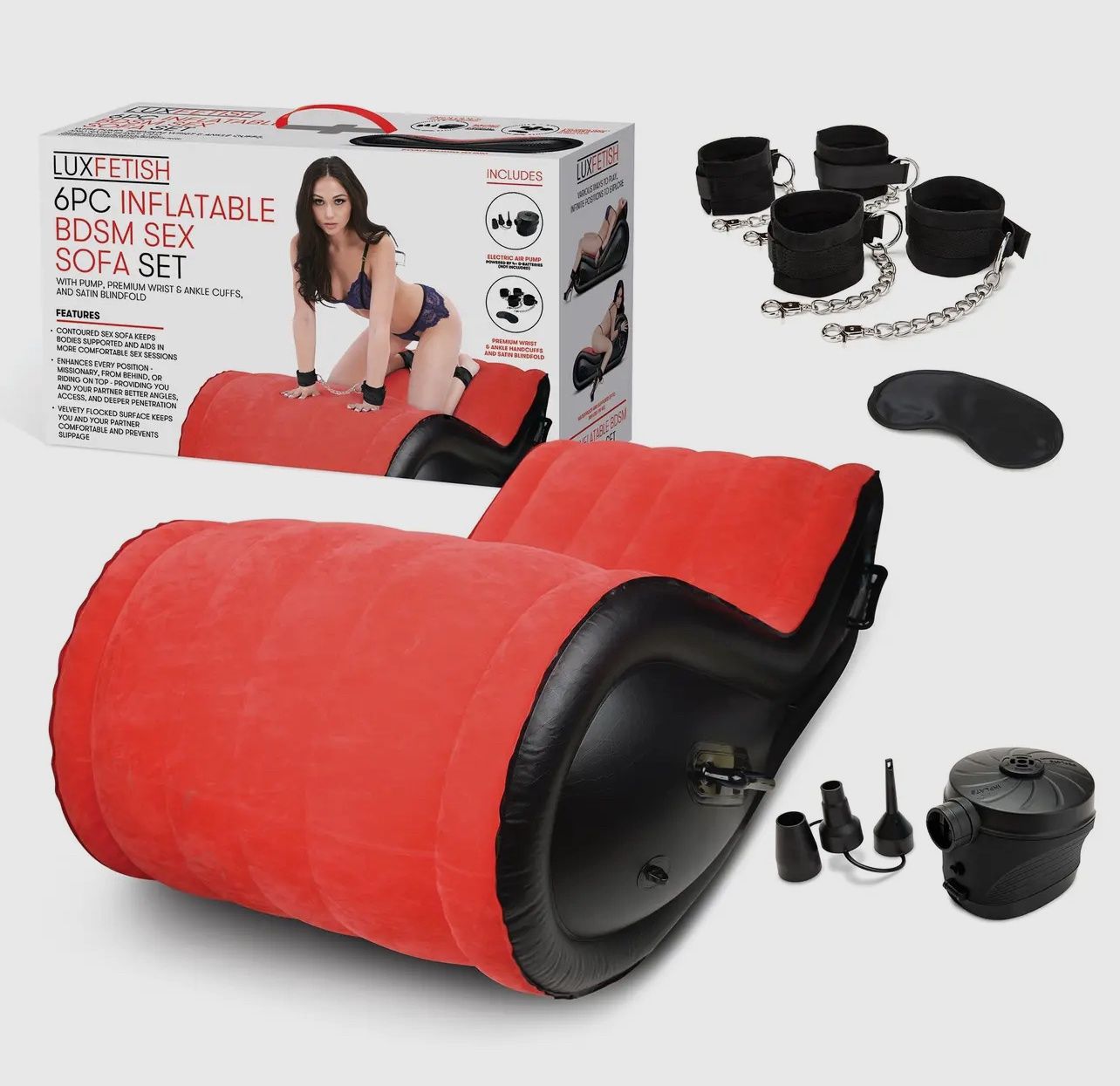 6pc Inflatable BDSM Sex Sofa