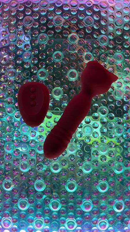 Red Rose Thrusting  Plug w/Remote &quot;