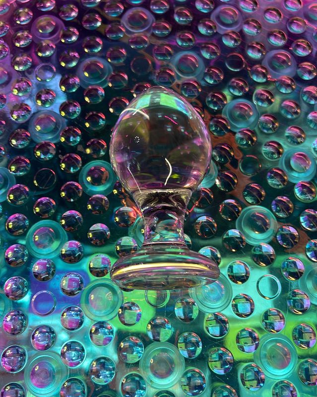 Clear Glass Plug &quot;Wide&quot;