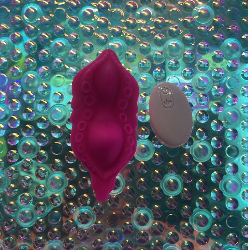 Pink Octo-Puss Panty Vibrator w/ Remote &amp; App