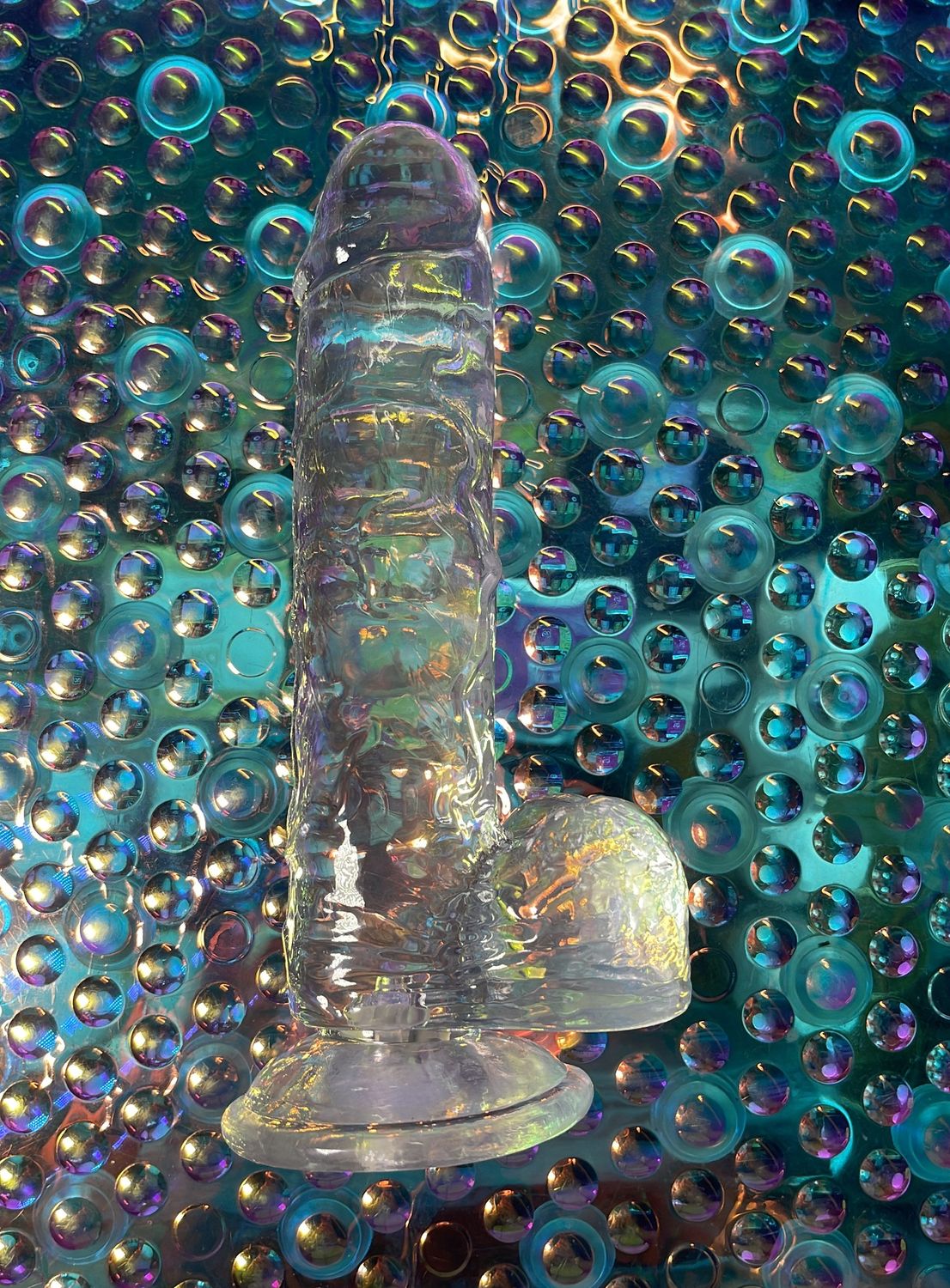7&quot; Transparent Light Up Dildo (No Vibration)