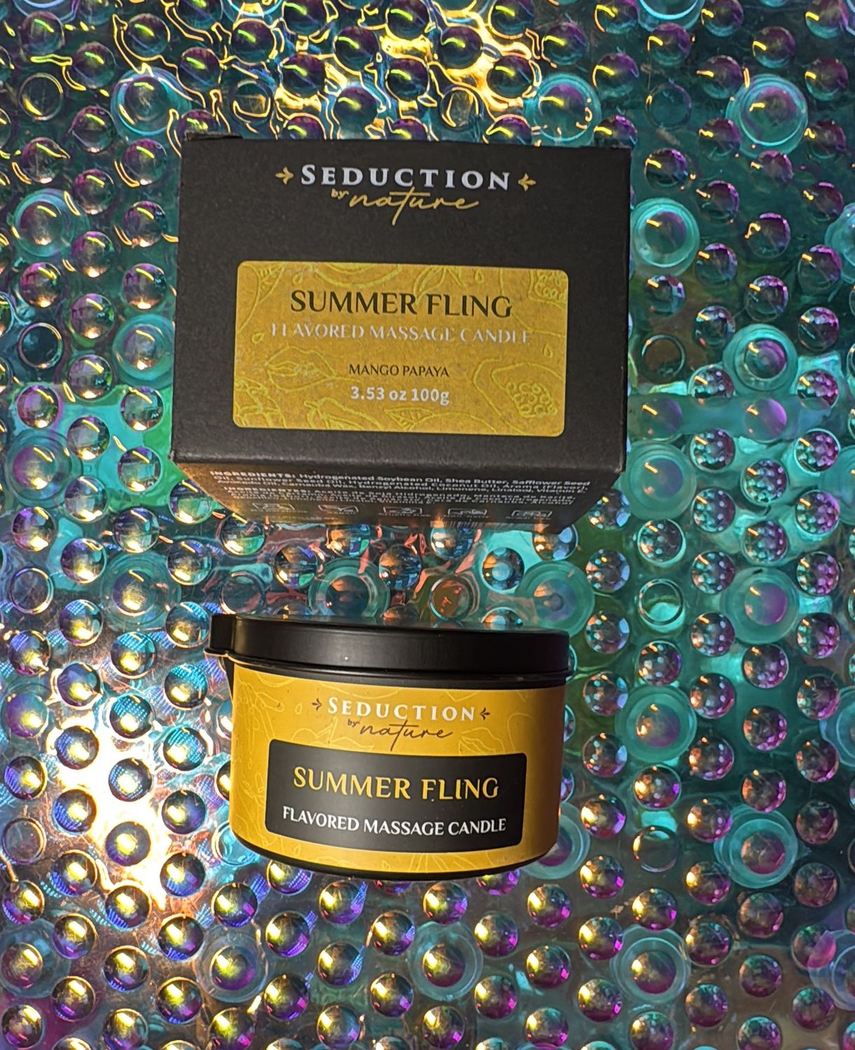 Summer Fling Edible Massage Candle
