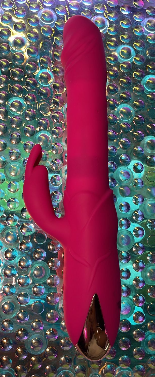 Pink Vibrator w/ Bunny Ear Clitoris Stimulator