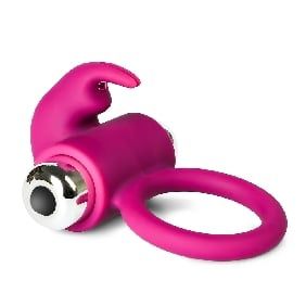 Pink Vibrating Bunny w/ Cockring