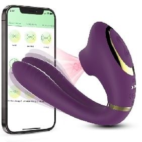 10 Speed Suction &amp; G-Spot Stimulator &quot;App-Controlled&quot;