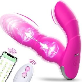 Pink 9 Speed Vibrating Thruster w/ App Control