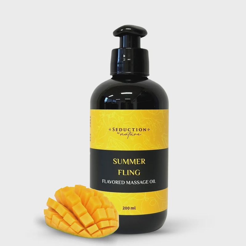 Summer Fling Flavored Massage Oil "Mango Papaya"