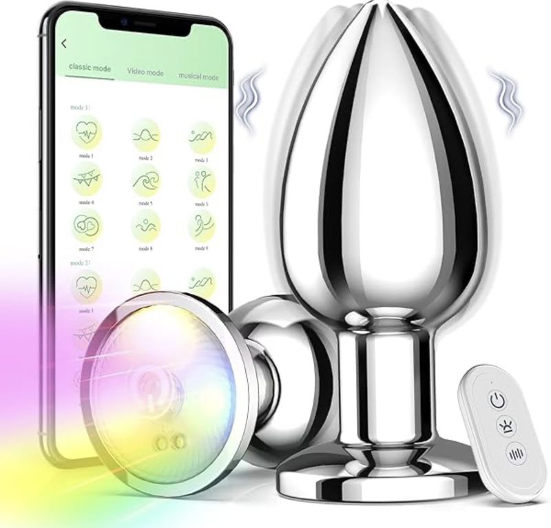 Glowing Anal Vibrator w/Remote &amp; App