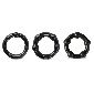 Black 3pc Stay Hard Cockrings