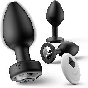 10 Speed 3pc Jeweled Plug w/ Remote