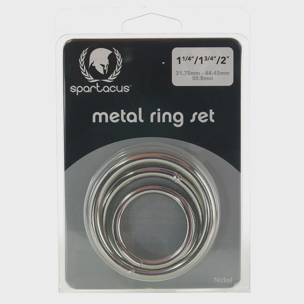 Metal Cock Ring Set 3pc