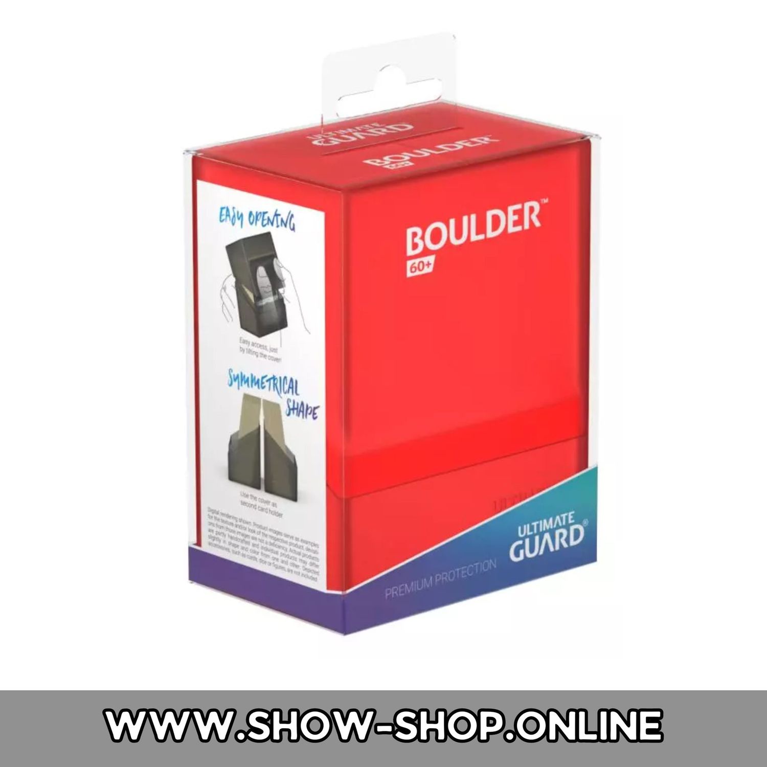 Ultimate Guard Boulder Deckbox 60+ Standardgröße Rubin