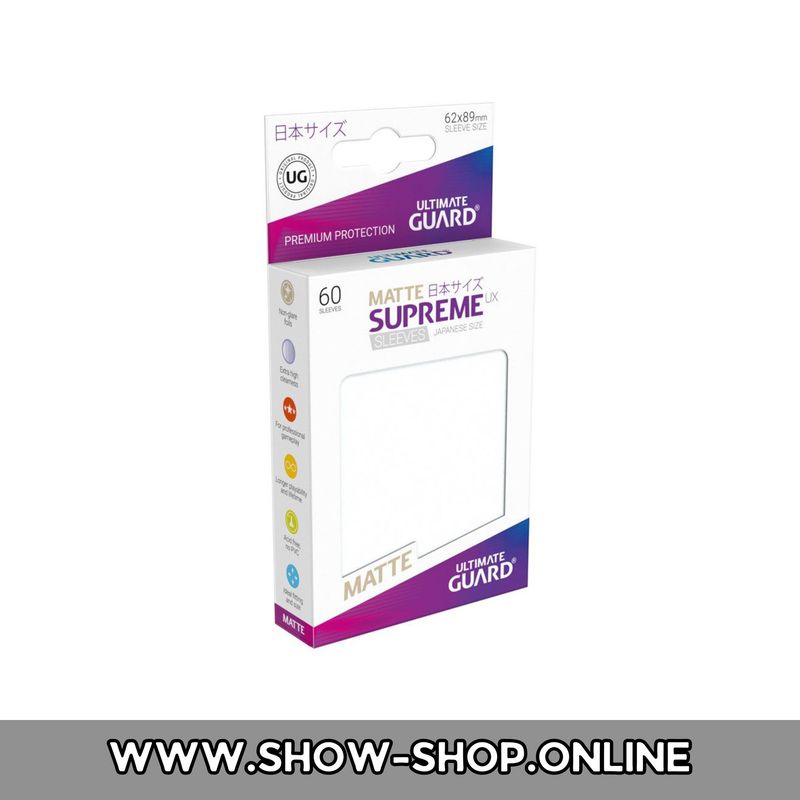 Ultimate Guard Supreme UX Sleeves Japanische Größe Matt Frosted (60)