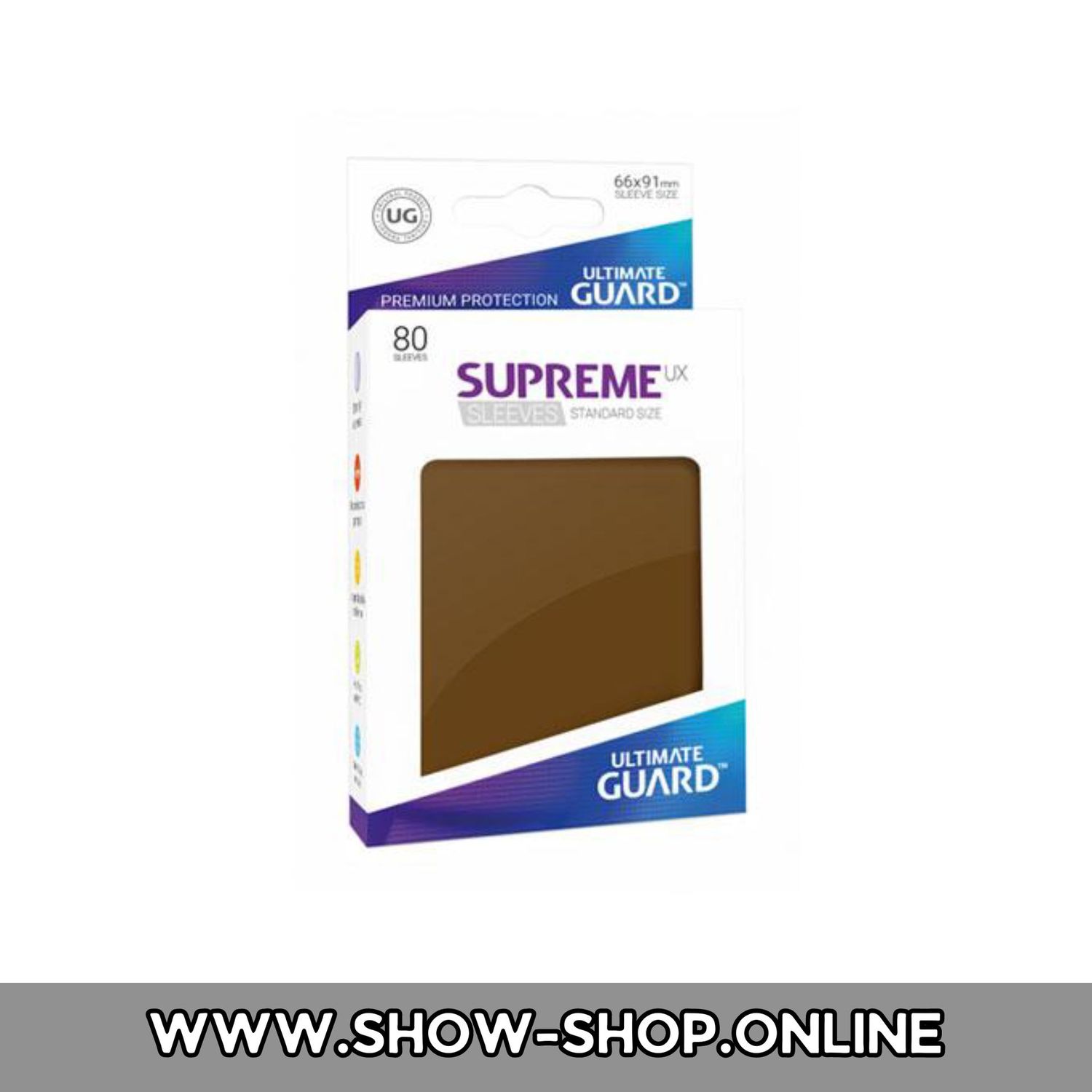 Ultimate Guard Supreme UX Sleeves Standardgröße Braun (80)