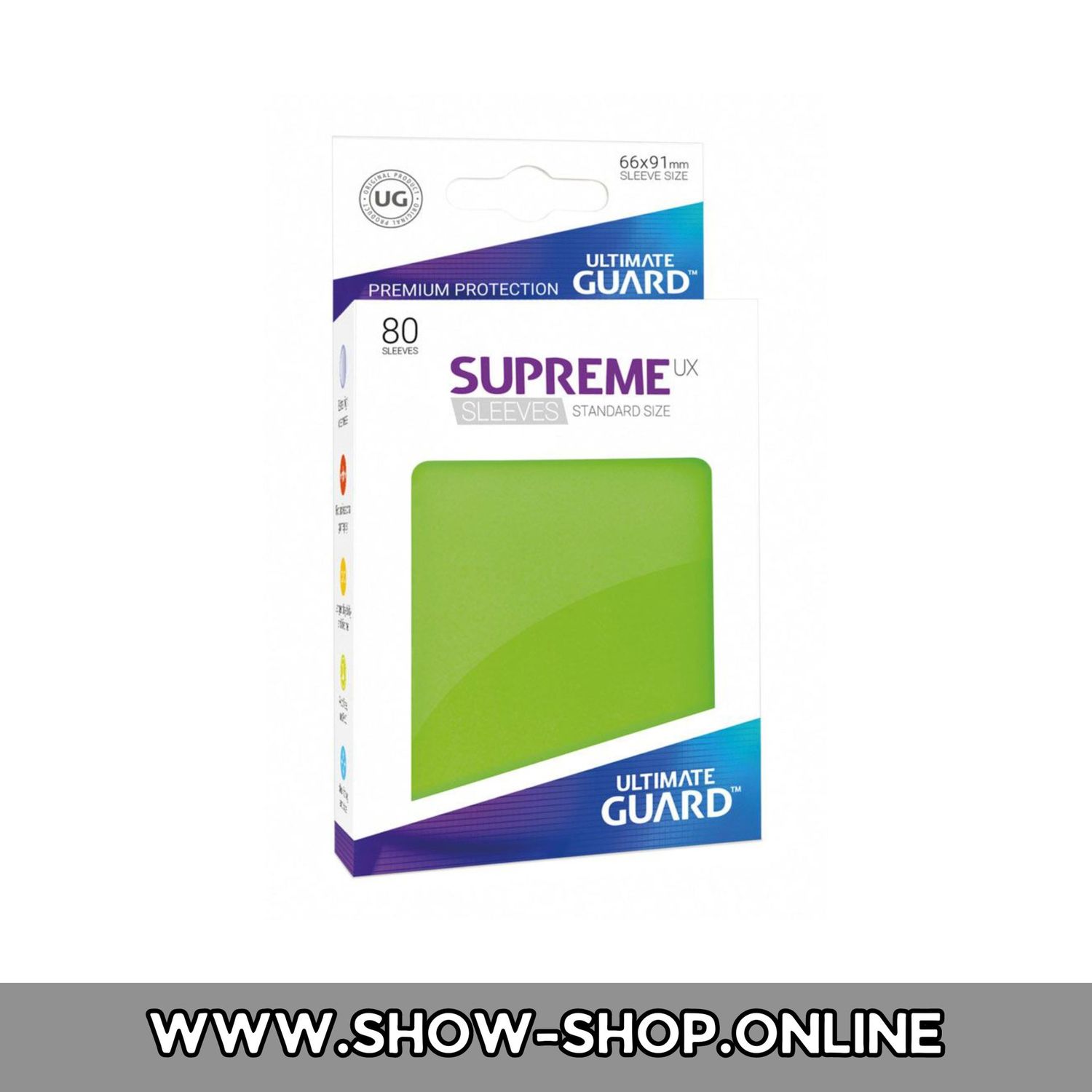 Ultimate Guard Supreme UX Sleeves Standardgröße Hellgrün (80)