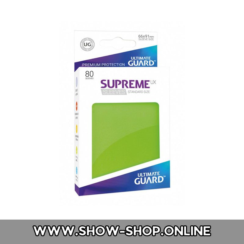Ultimate Guard Supreme UX Sleeves Standardgröße Hellgrün (80)
