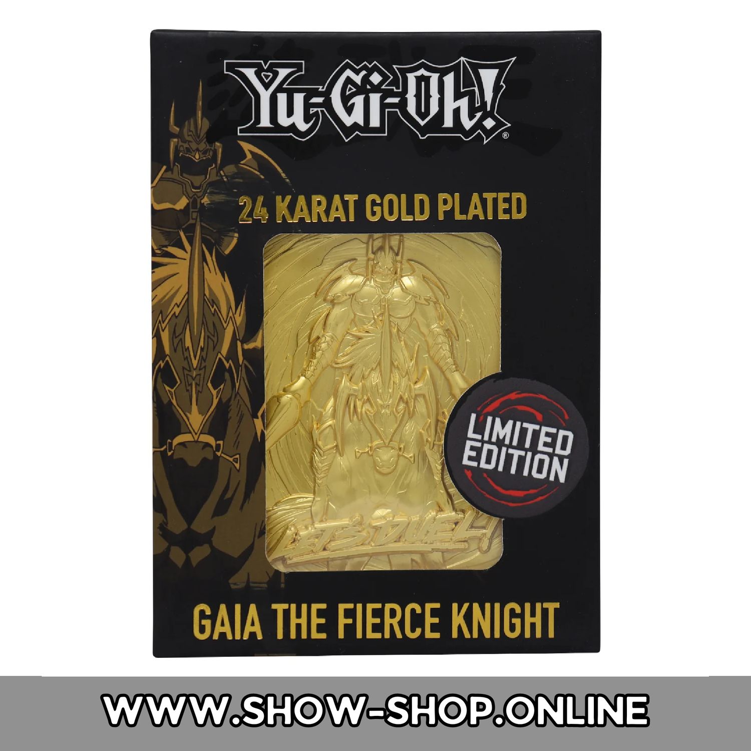 Gaia The Fierce Knight 24 KARAT VERGOLDETE METALL KARTE - 5000 STÜCK AUFLAGE