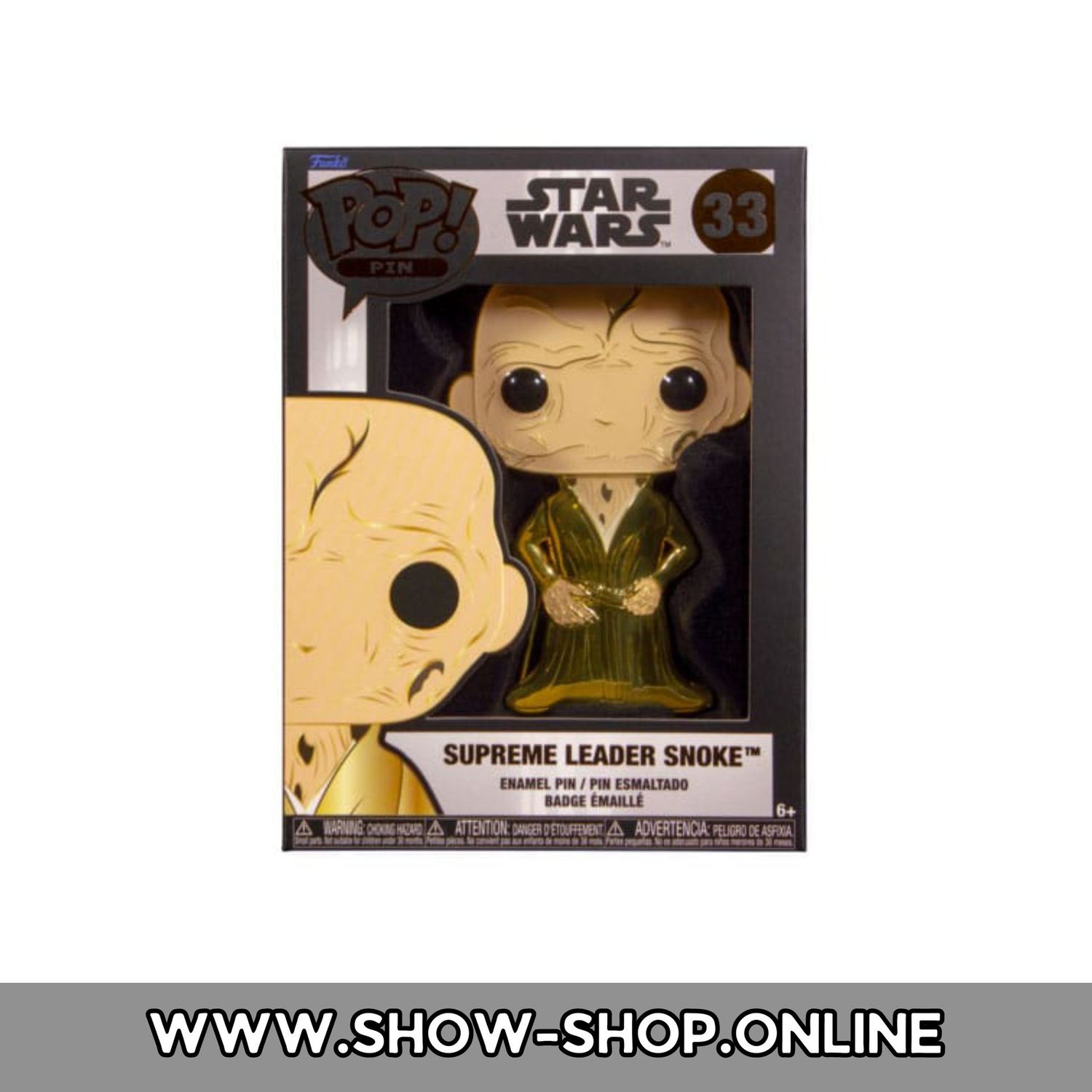 Star Wars Loungefly POP! Pin Ansteck-Pin - Supreme Leader Snoke 10cm