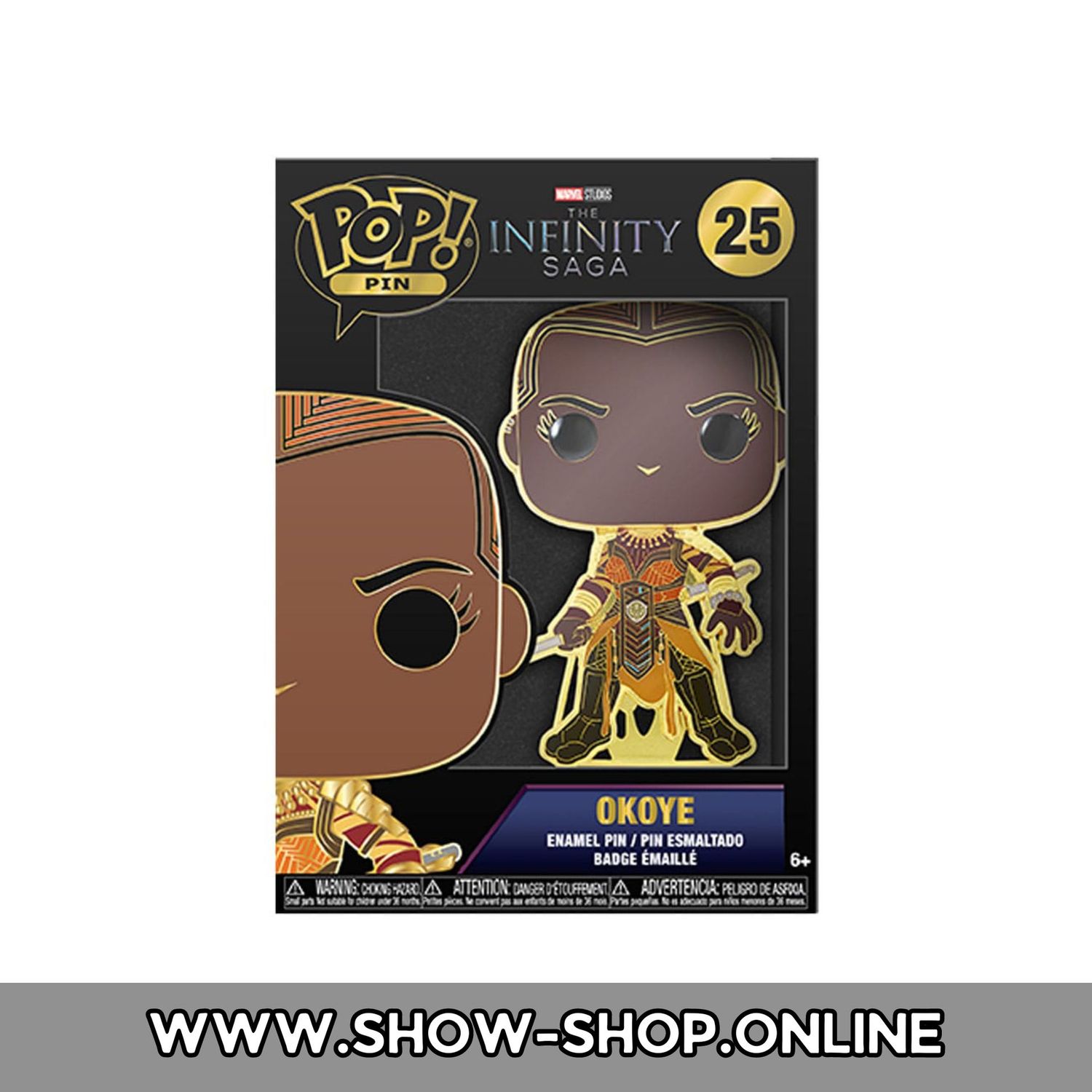 Marvel Infinity Saga POP! Pin Ansteck-Pin - Okoye 10 cm