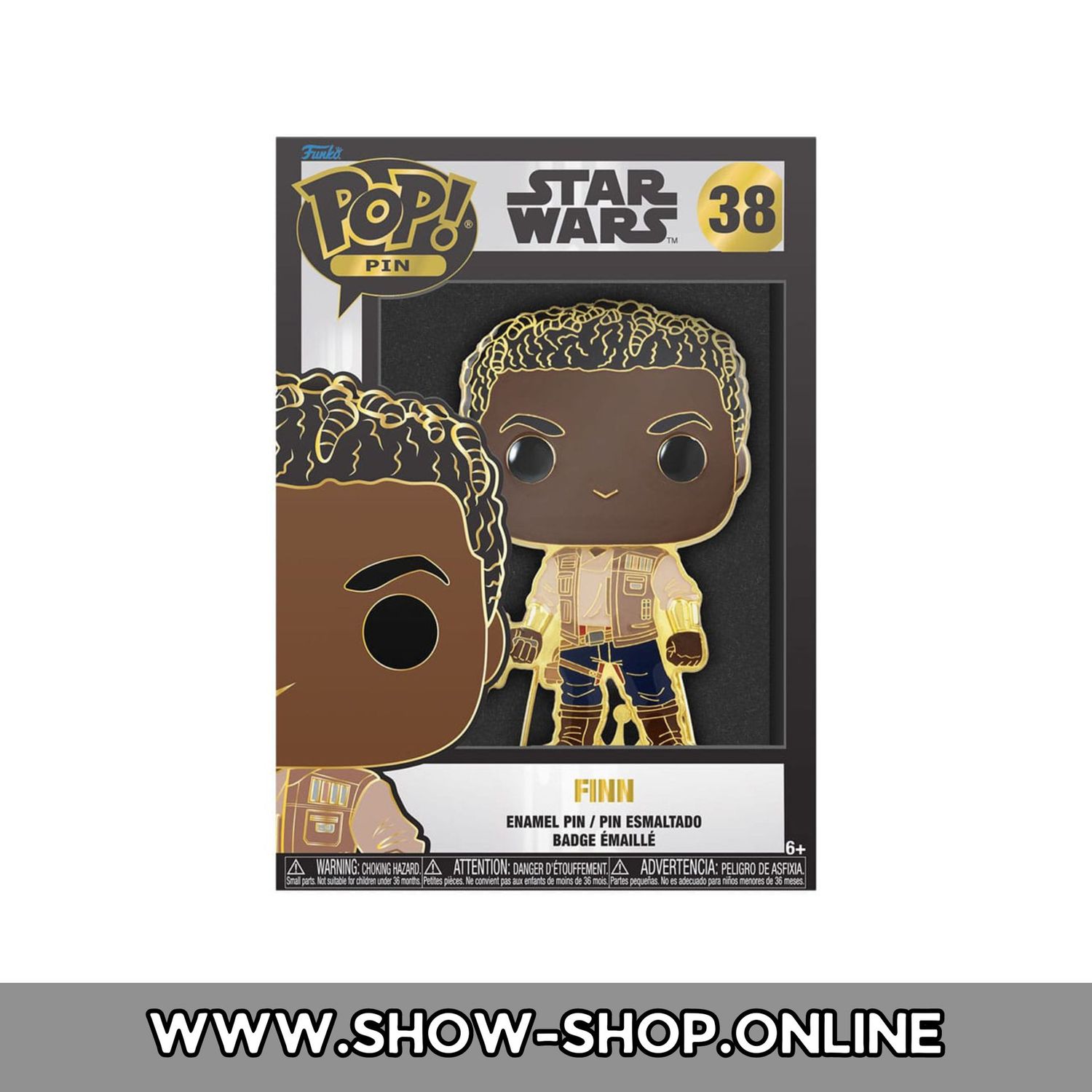 Star Wars POP! Pin Ansteck-Pin - Finn 10 cm