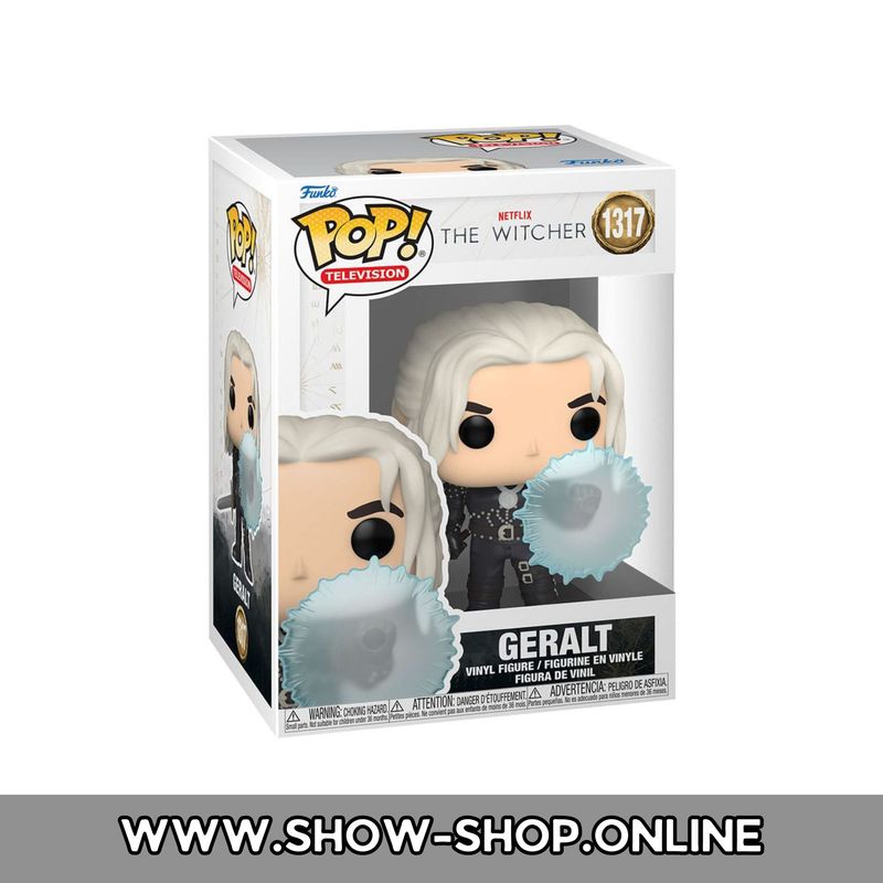 The Witcher POP! TV Vinyl Figur - Geralt (Shield) 9 cm